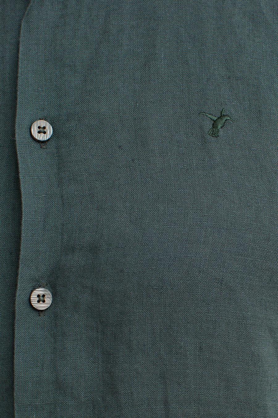 Koyu Yeşil Slim Fit Gömlek - 50188542007