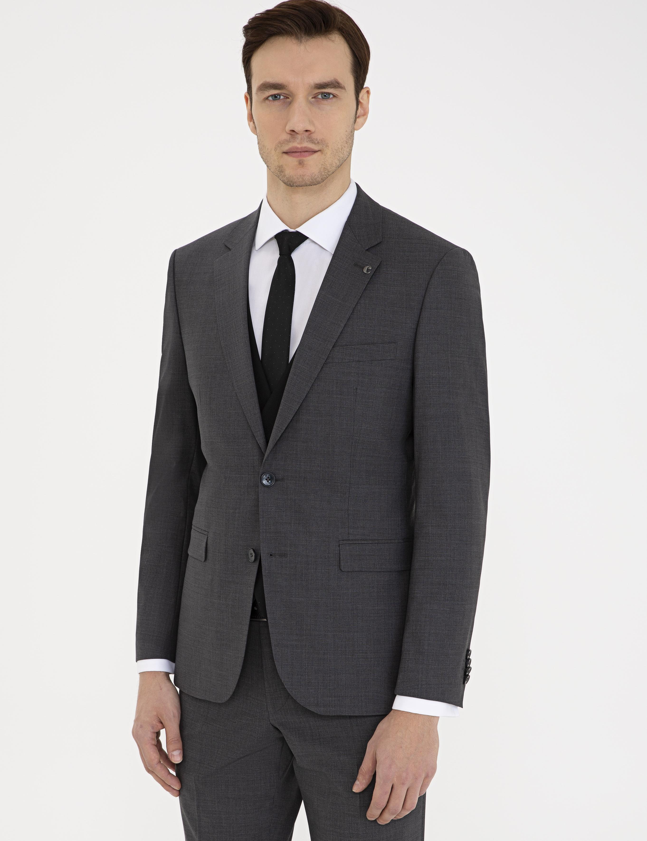 Füme Slim Fit Ceket - 50235695140