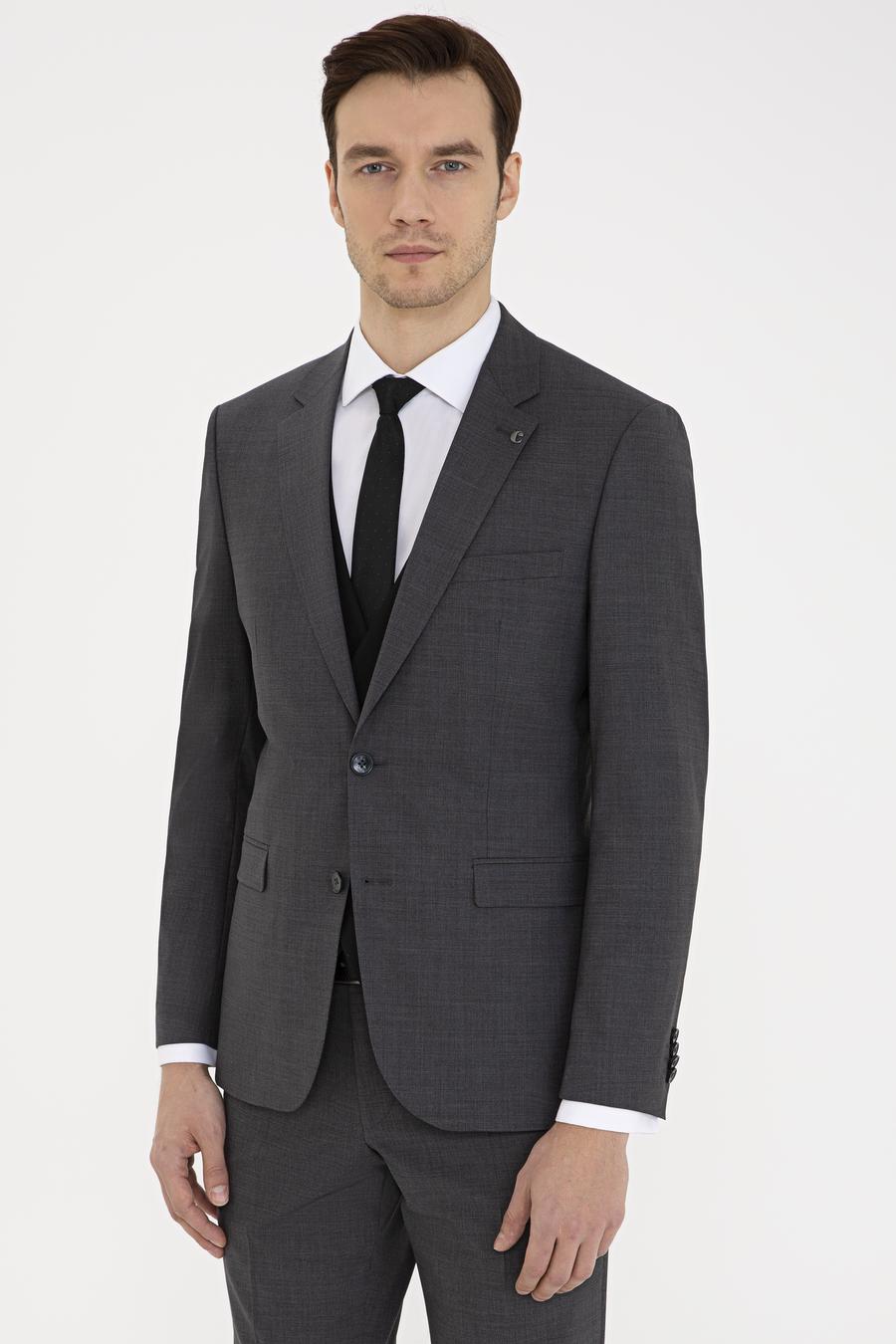 Füme Slim Fit Ceket - 50235695140