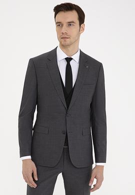 Füme Slim Fit Ceket