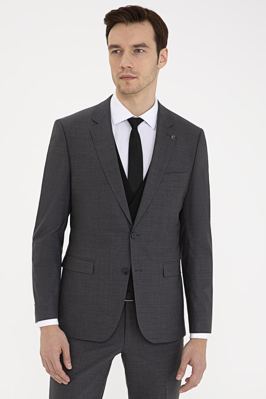 Füme Slim Fit Ceket - 50235695140