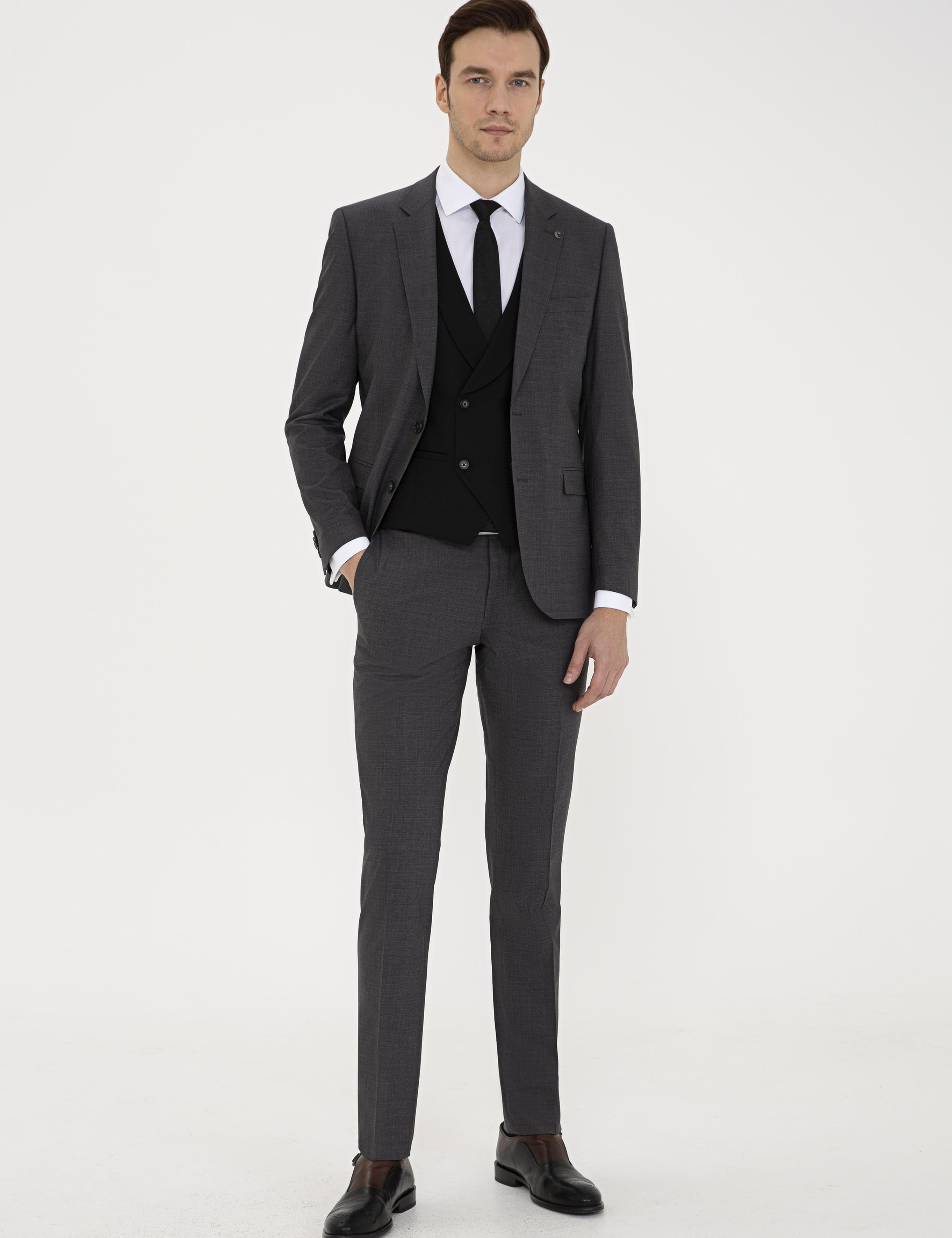 Füme Slim Fit Ceket - 50235695140