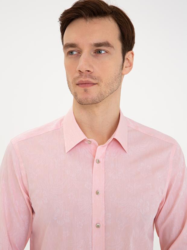 Somon Slim Fit Uzun Kollu Gömlek