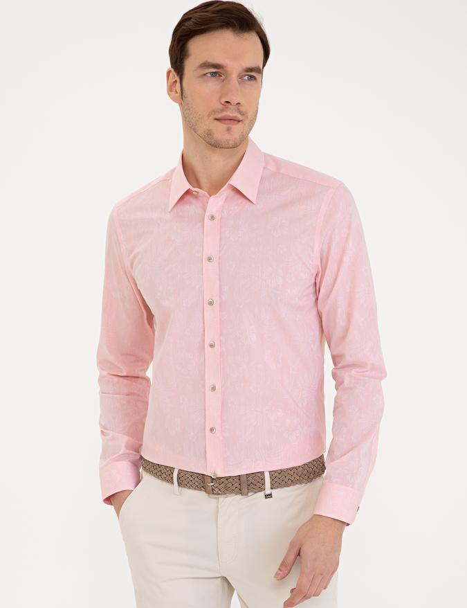 Somon Slim Fit Uzun Kollu Gömlek