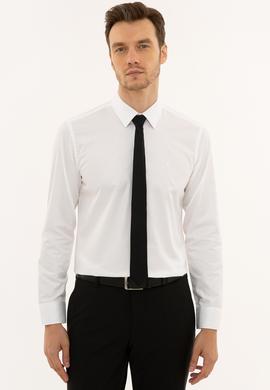 Beyaz Slim Fit Basic Gömlek
