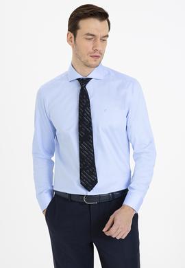 Mavi Slim Fit Uzun Kollu Basic Gömlek