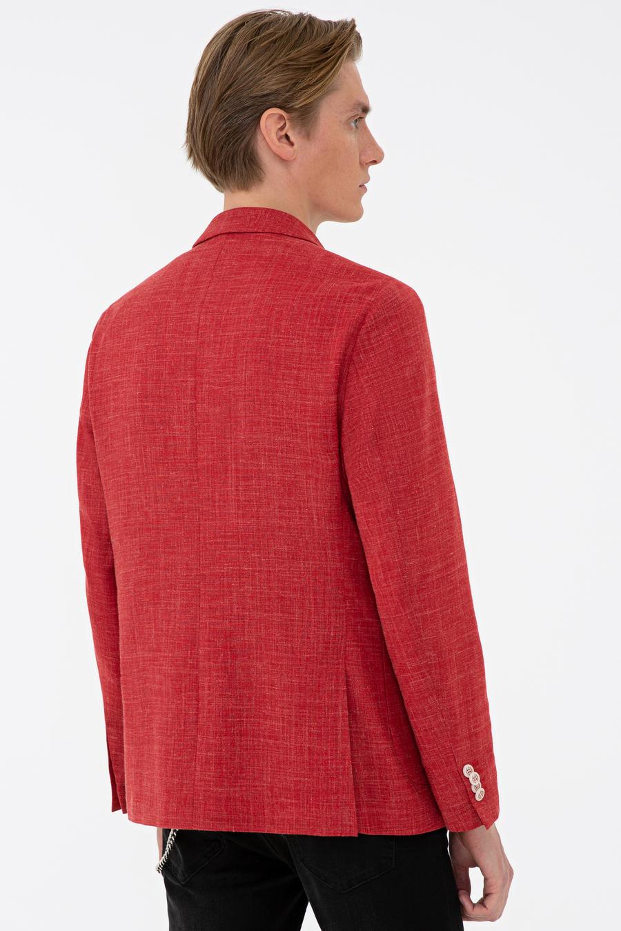 Kırmızı Ex. Slim Fit Ceket - 50234883041