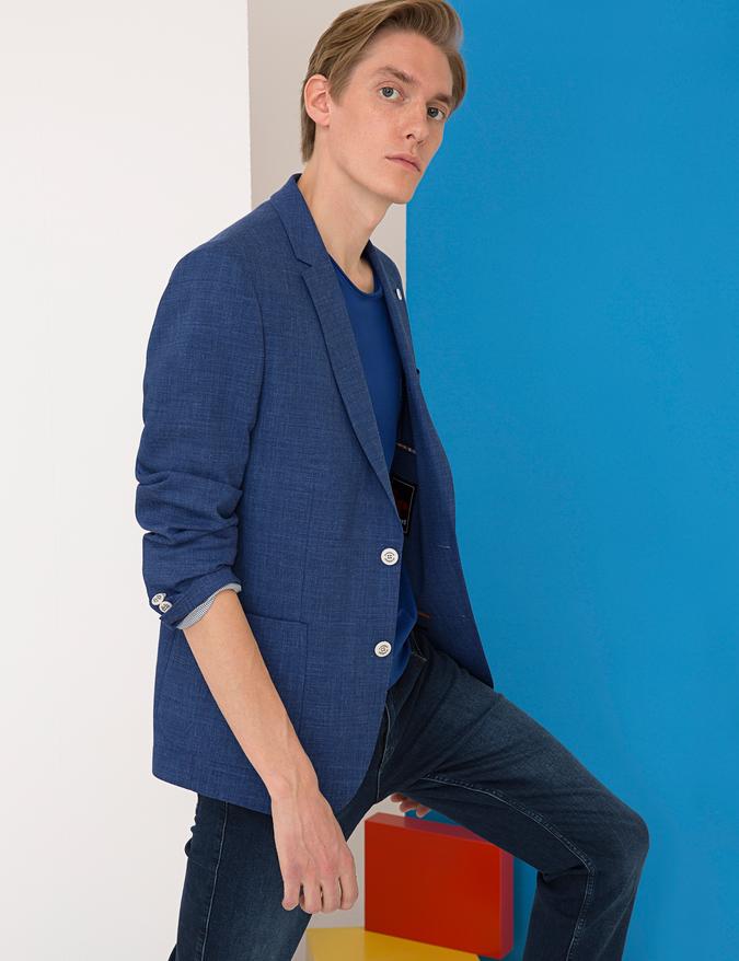 İndigo Ex. Slim Fit Ceket