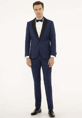 Açık Lacivert Slim Fit Smokin Damatlık