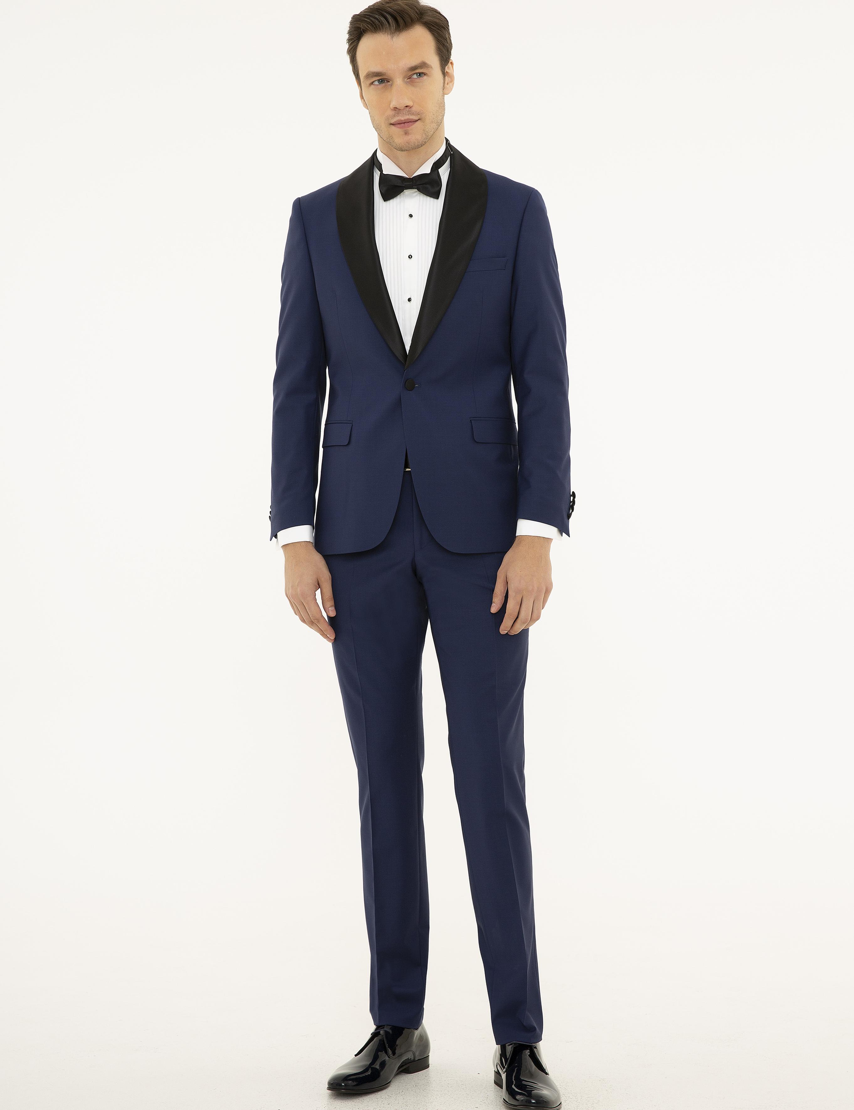 Açık Lacivert Slim Fit Smokin Damatlık - 50227801044