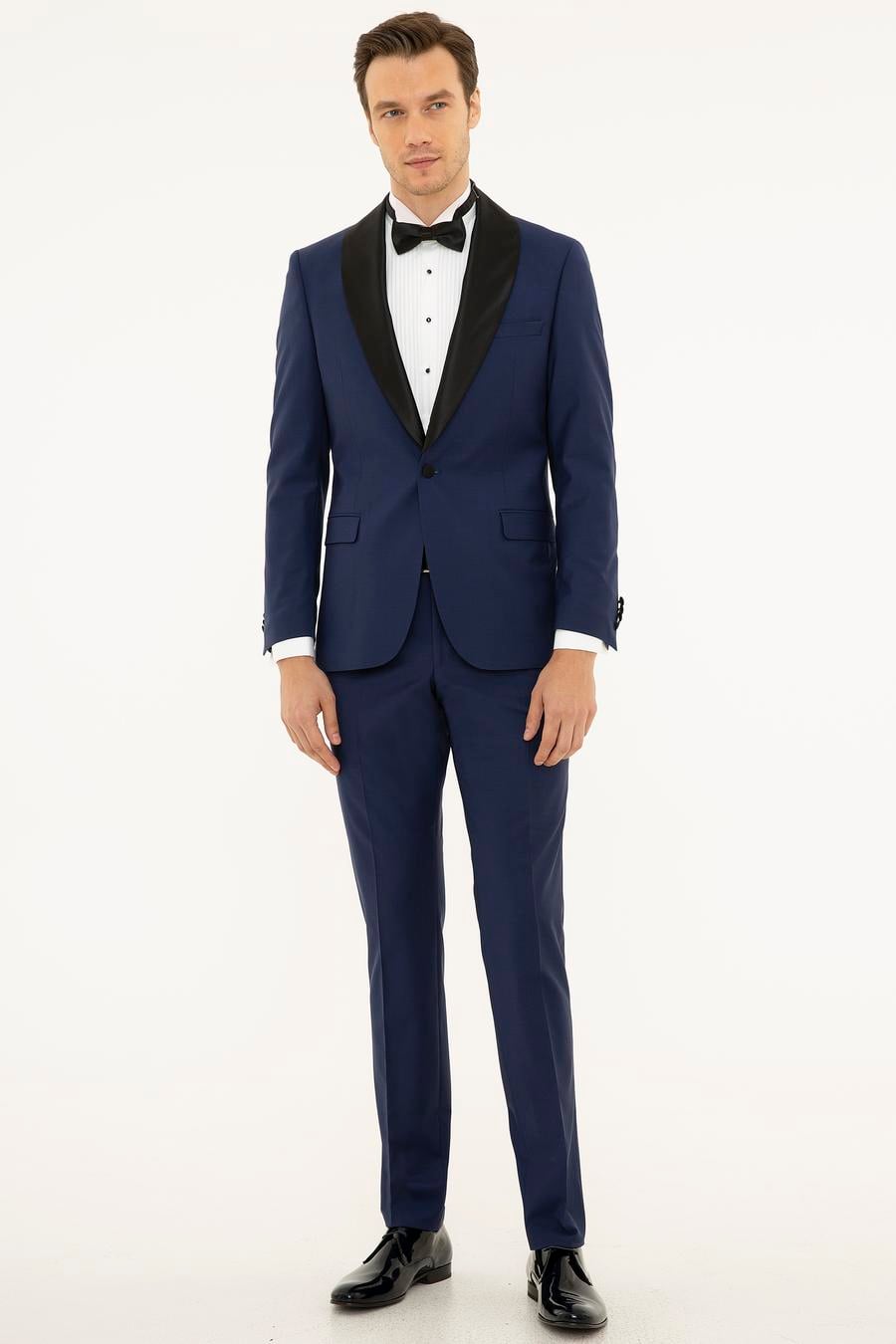 Açık Lacivert Slim Fit Smokin Damatlık - 50227801044