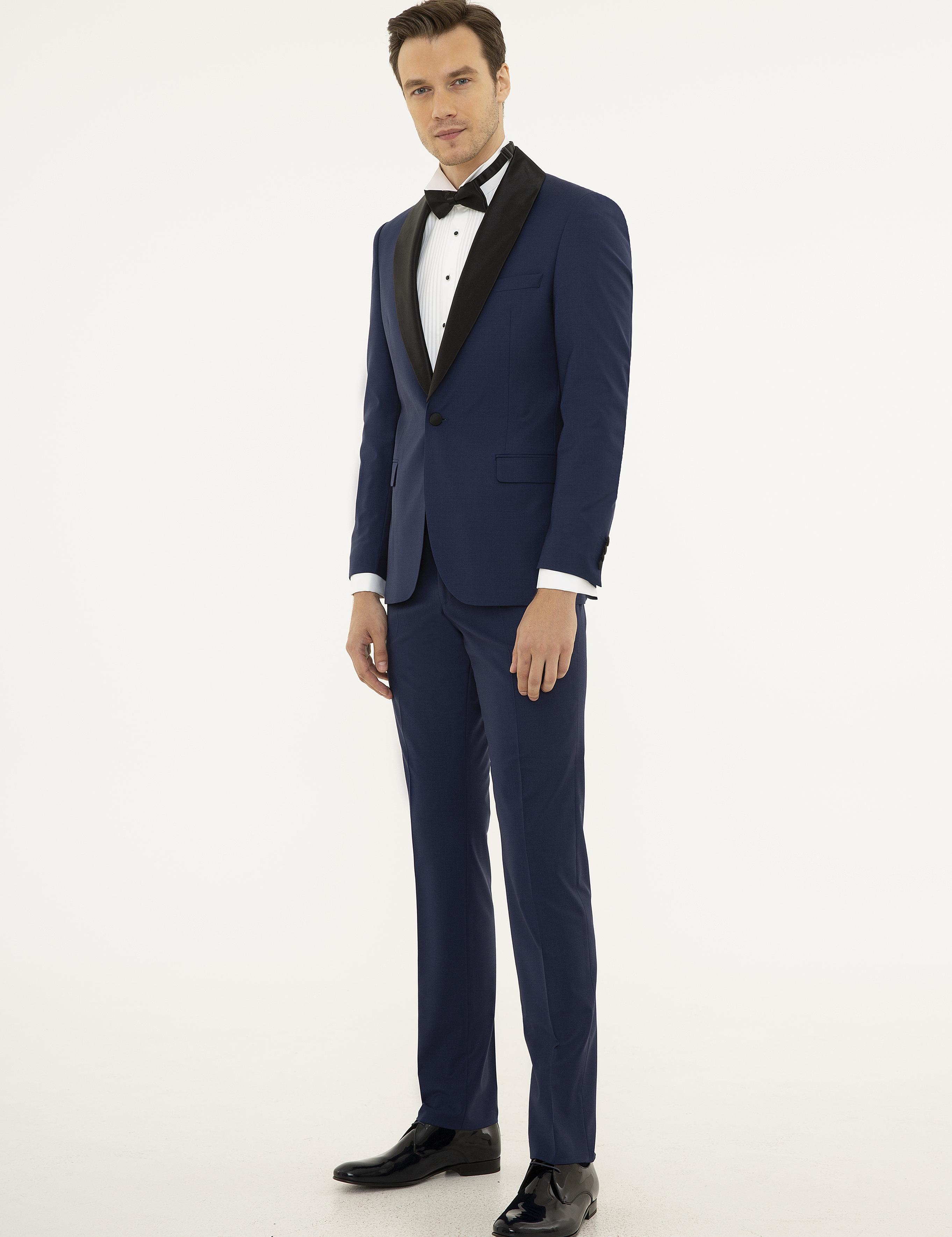 Açık Lacivert Slim Fit Smokin Damatlık - 50227801044