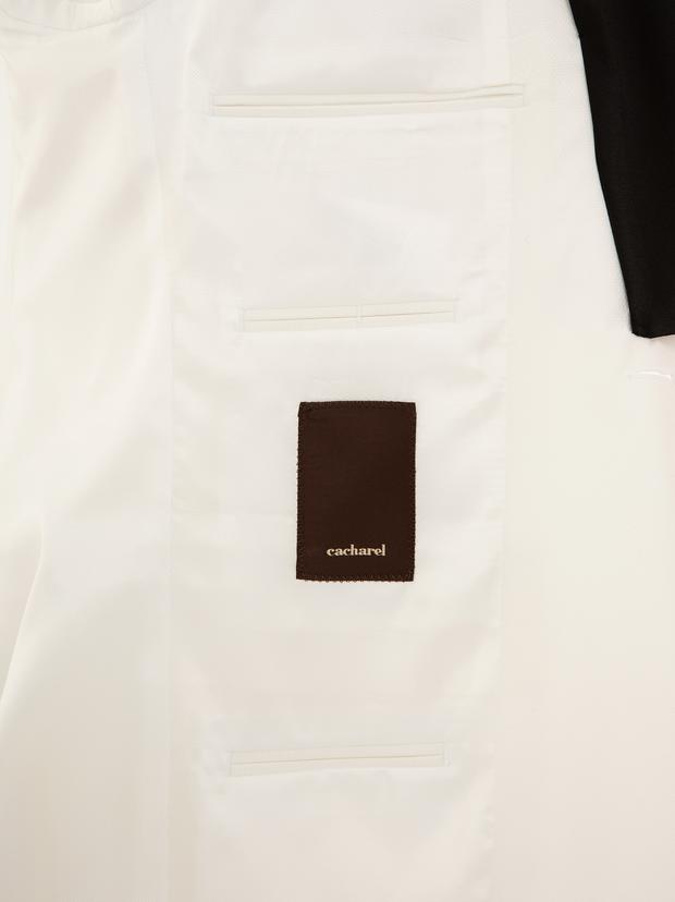 Ekru Slim Fit Smokin Damatlık