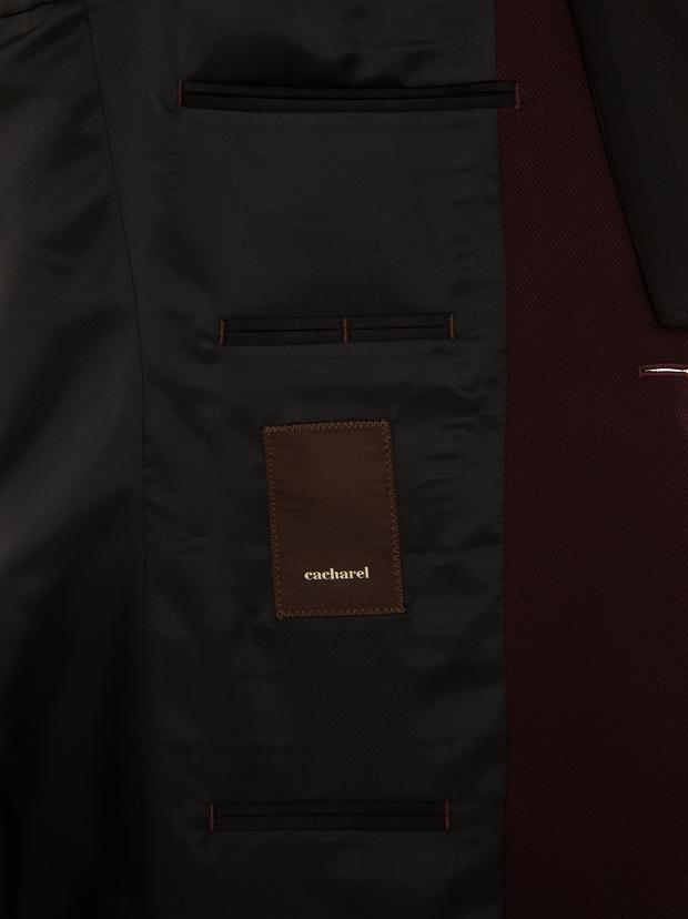 Bordo Slim Fit Damatlık