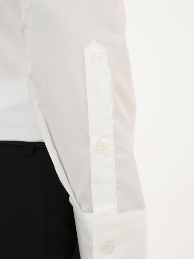Beyaz Slim Fit Smokin Gömlek