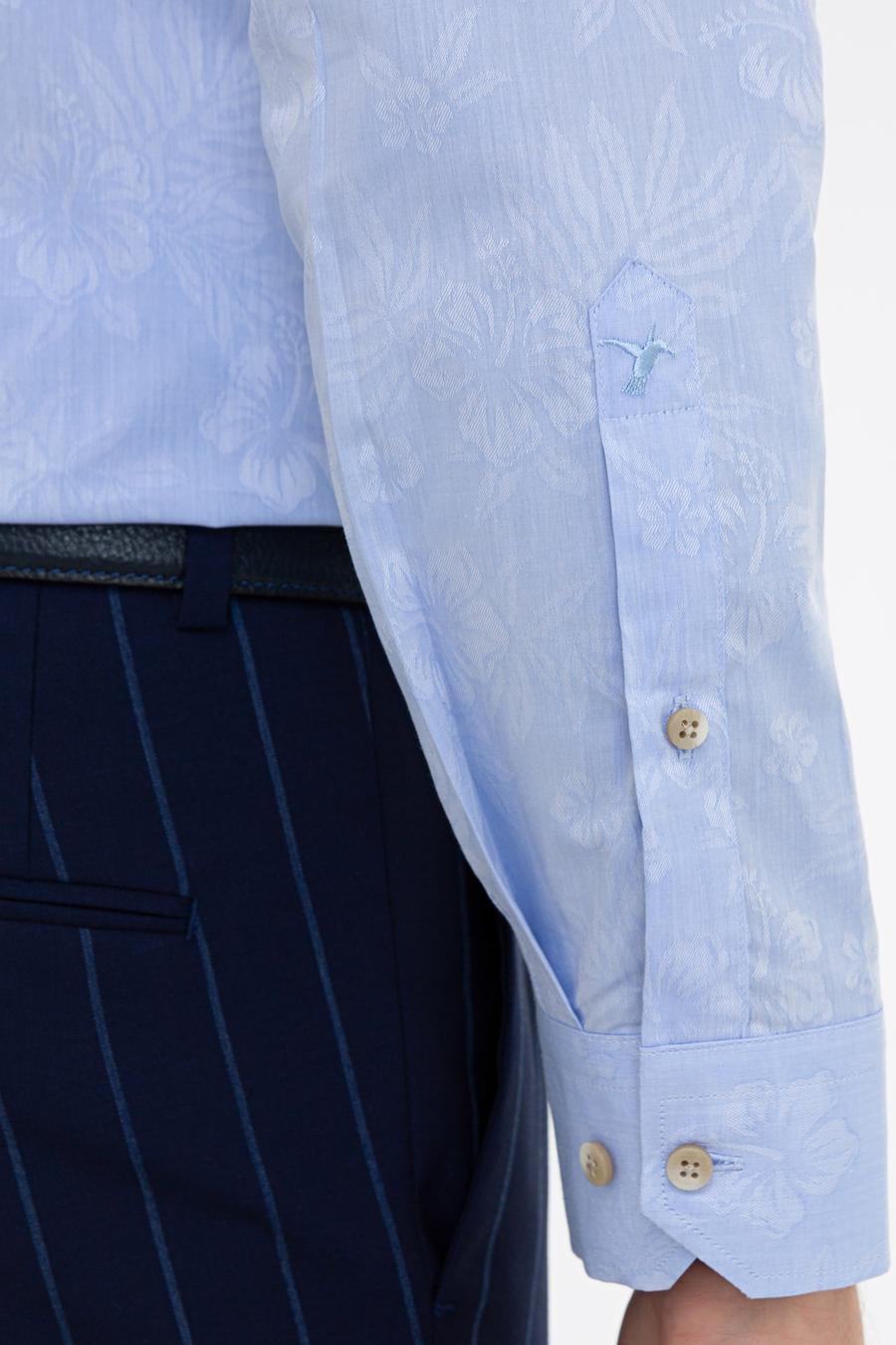 Açık Mavi Slim Fit Uzun Kollu Gömlek - 50233014041
