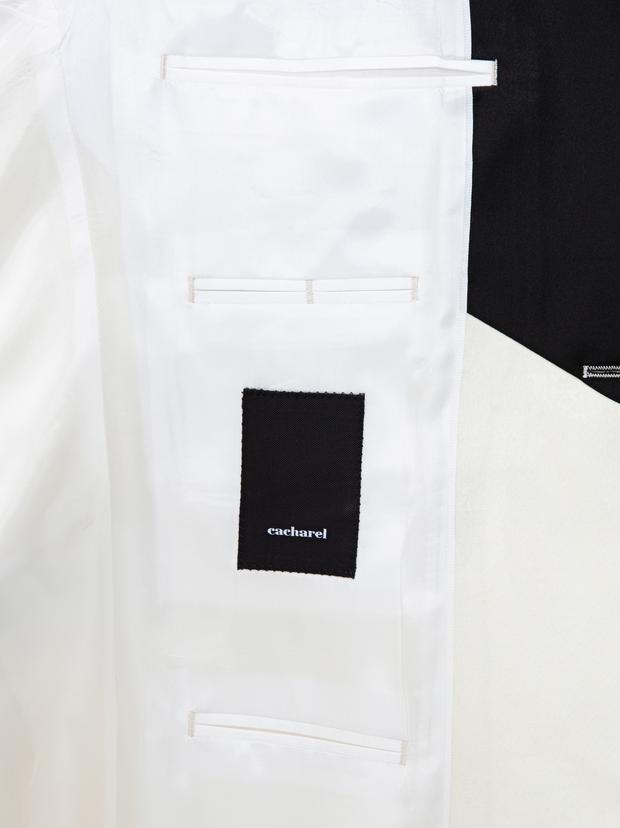 Ekru Slim Fit Damatlık