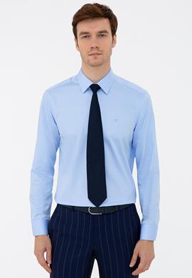 Mavi Slim Fit Uzun Kollu Basic Gömlek