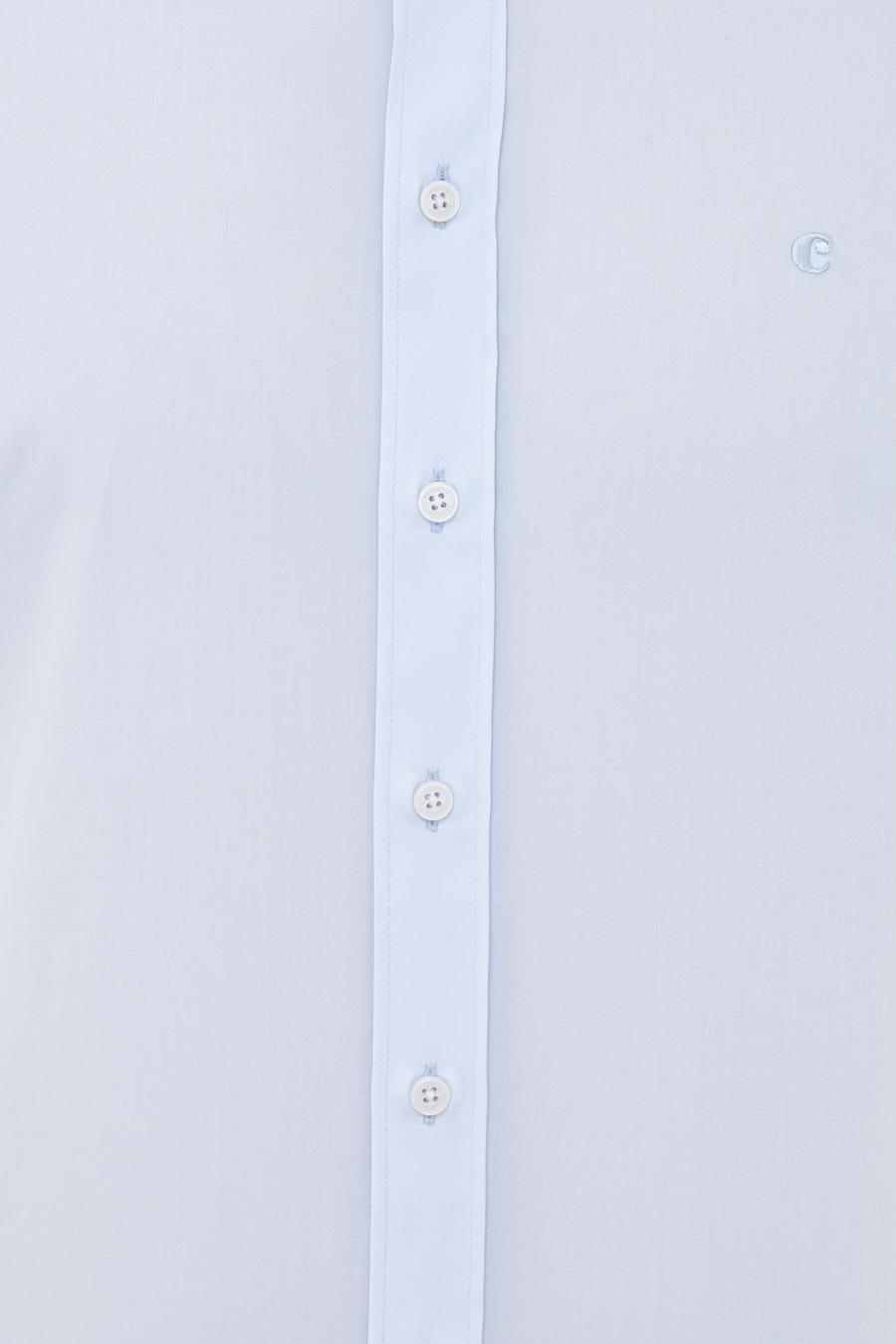 Açık Mavi Modern Fit Uzun Kollu Basic Gömlek - 50235520022