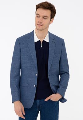 Lacivert Slim Fit Ceket