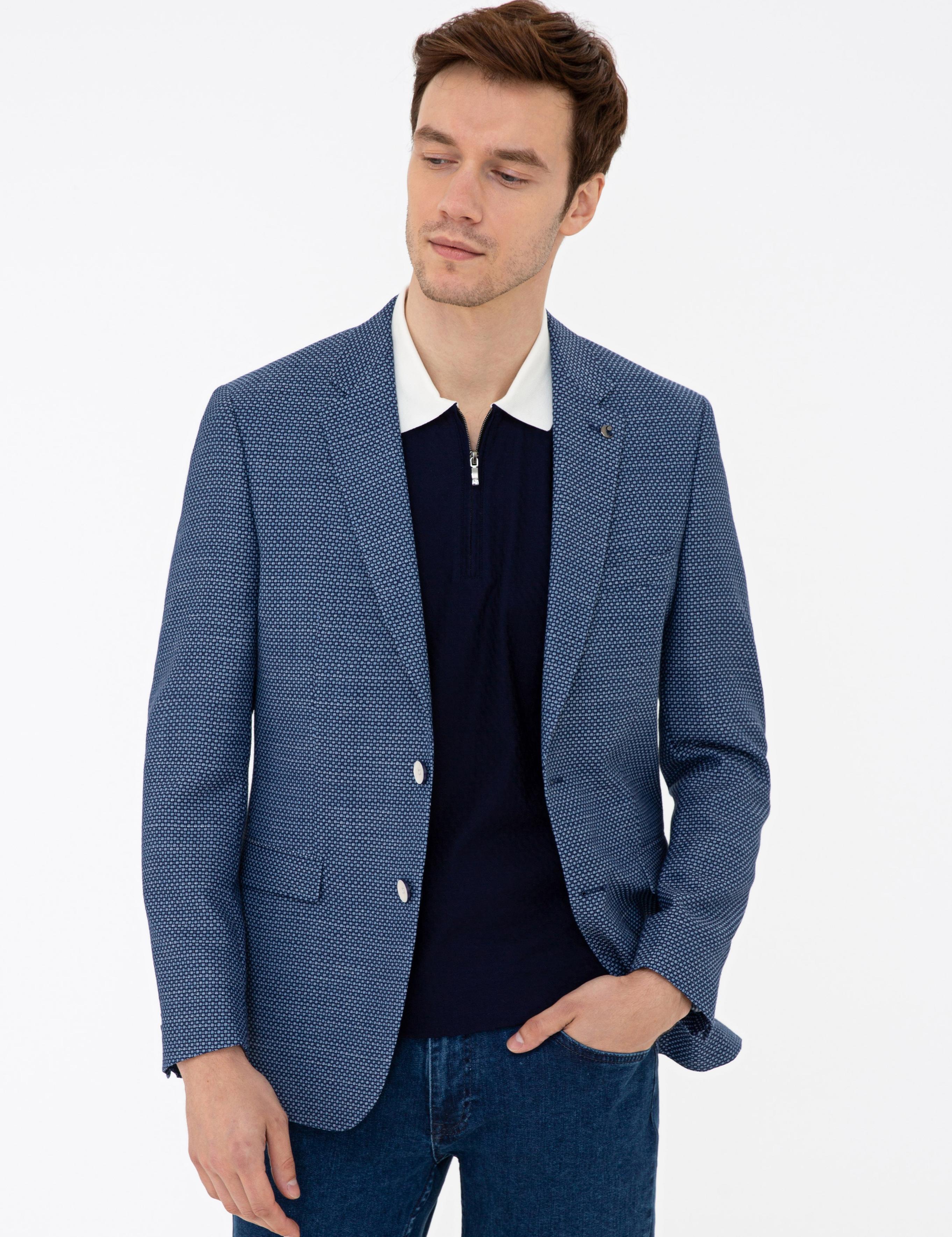 Lacivert Slim Fit Ceket - 50233097005
