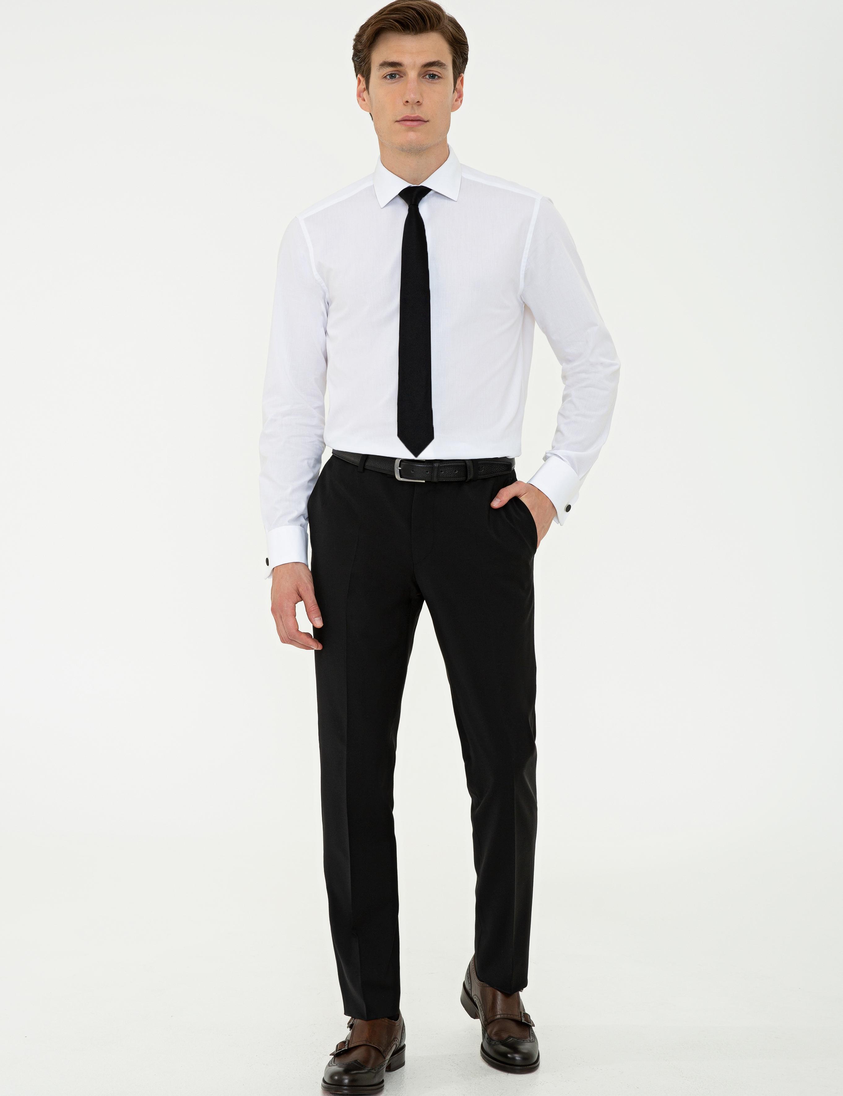 Siyah Slim Fit Pantolon - 50235696017