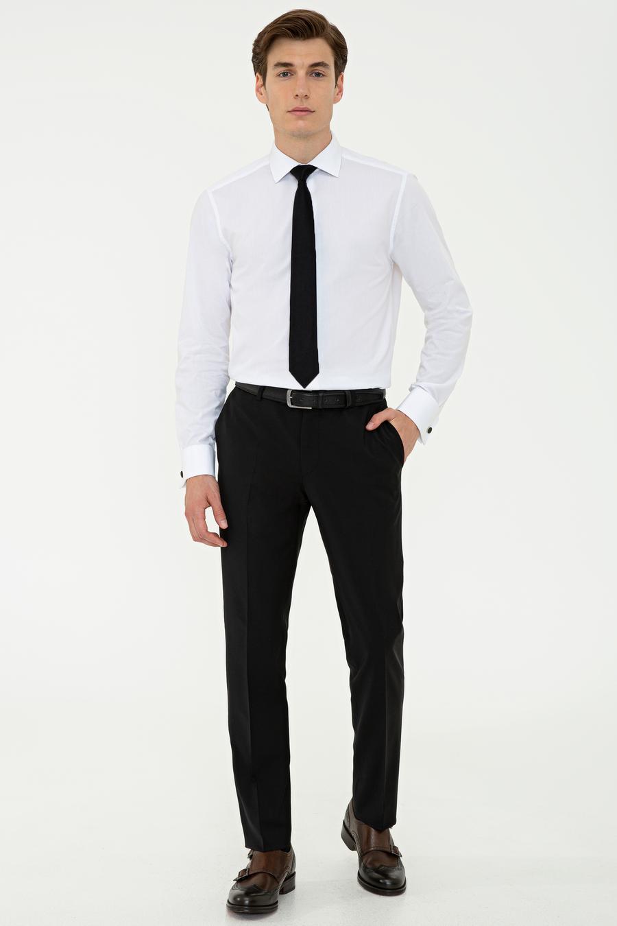 Siyah Slim Fit Pantolon - 50235696017