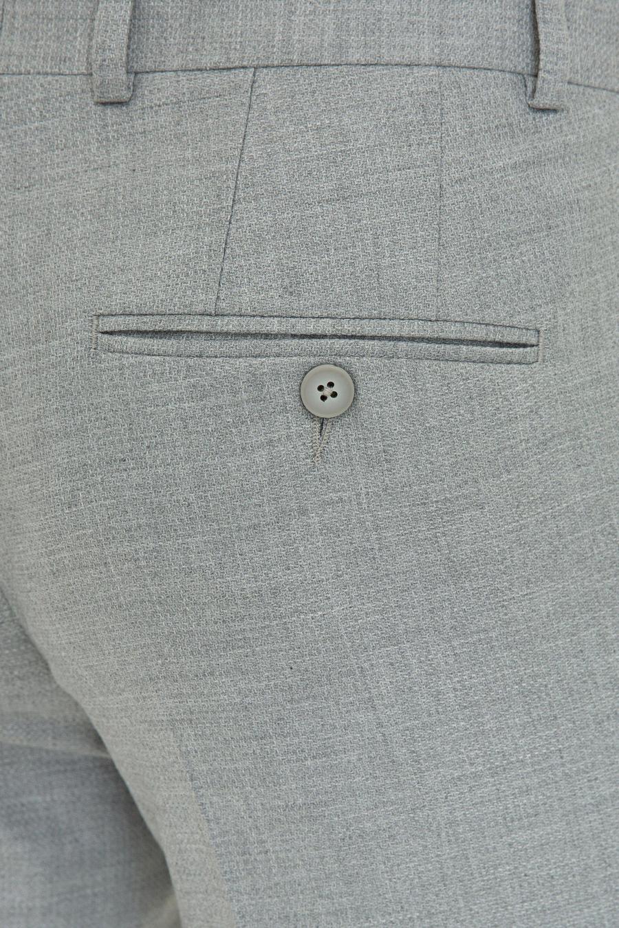 Gri Slim Fit Kumaş Pantolon - 50234885002