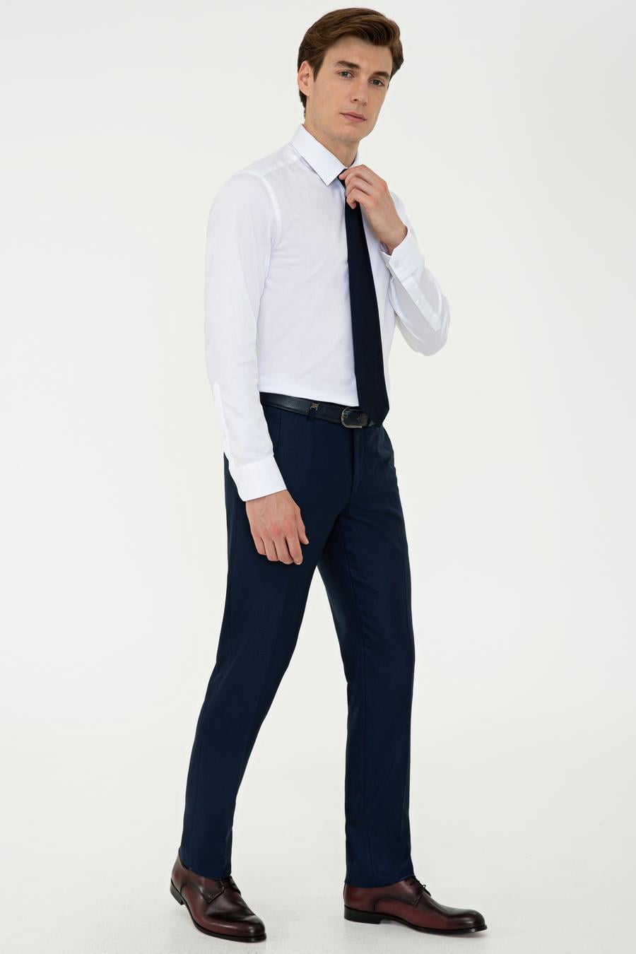 Lacivert Slim Fit Kumaş Pantolon - 50234885014