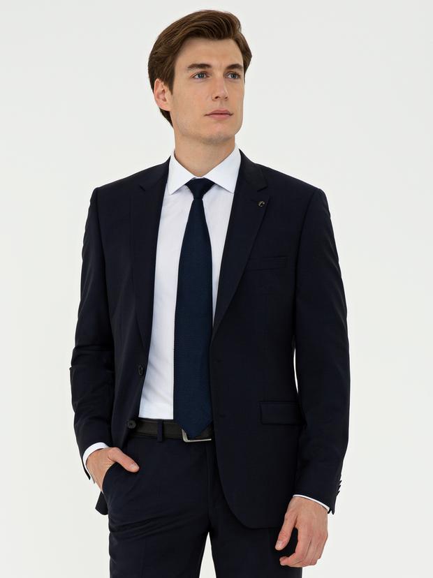Lacivert Slim Fit Ceket