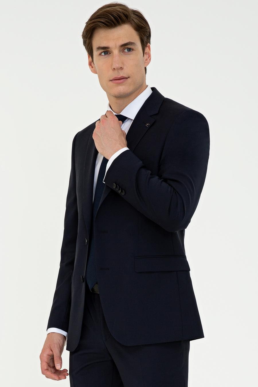 Lacivert Slim Fit Ceket - 50235695011