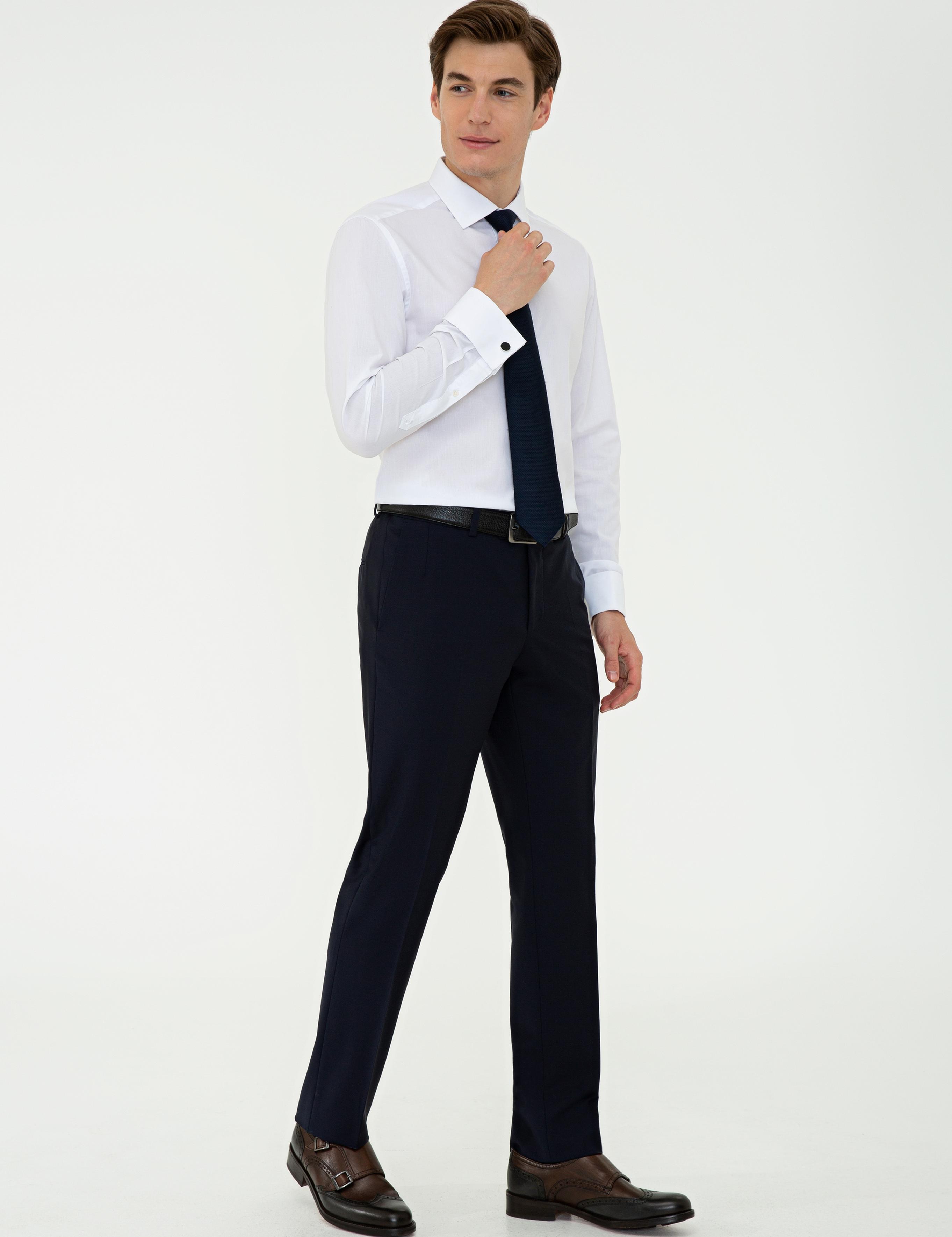 Lacivert Slim Fit Klasik Pantolon - 50235696004