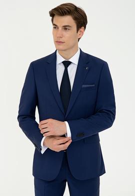 Açık Lacivert Slim Fit Ceket
