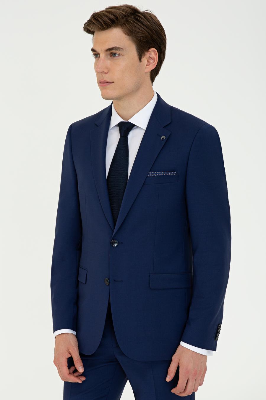 Açık Lacivert Slim Fit Ceket - 50235695080