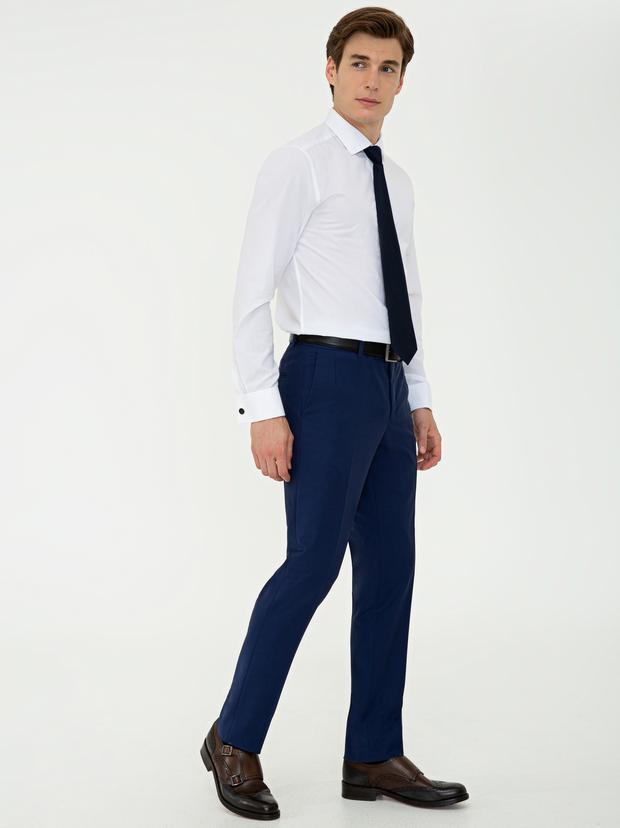 Açık Lacivert Slim Fit Klasik Pantolon