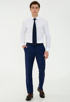 Açık Lacivert Slim Fit Kumaş Pantolon
