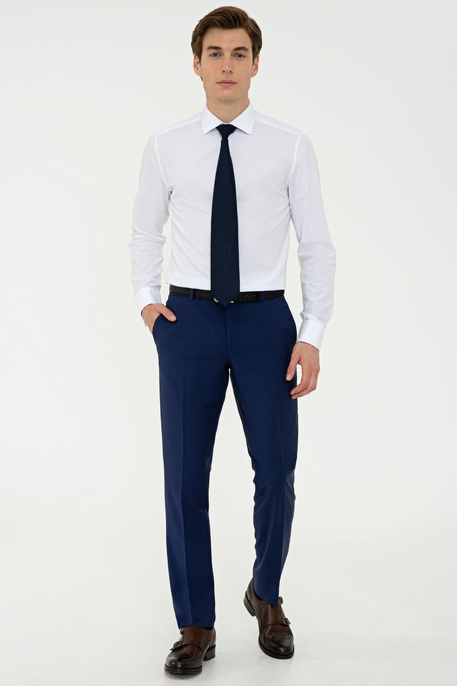 Açık Lacivert Slim Fit Kumaş Pantolon - 50235696030