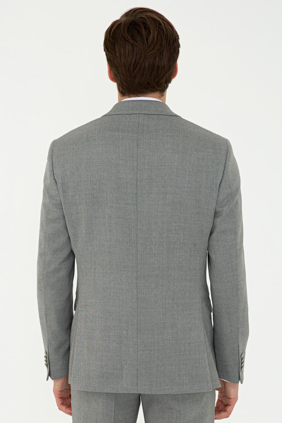 Gri Slim Fit Yün Ceket - 50235704008