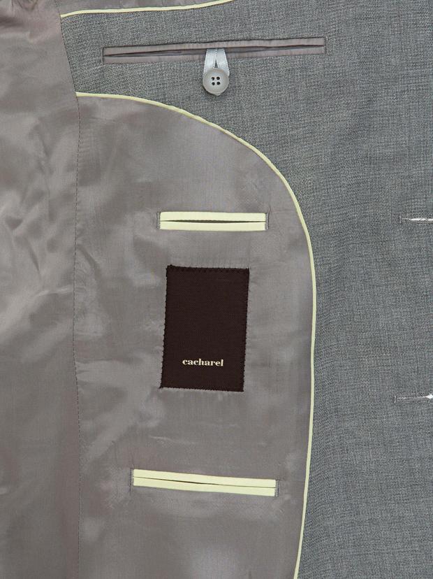 Gri Slim Fit Yün Ceket