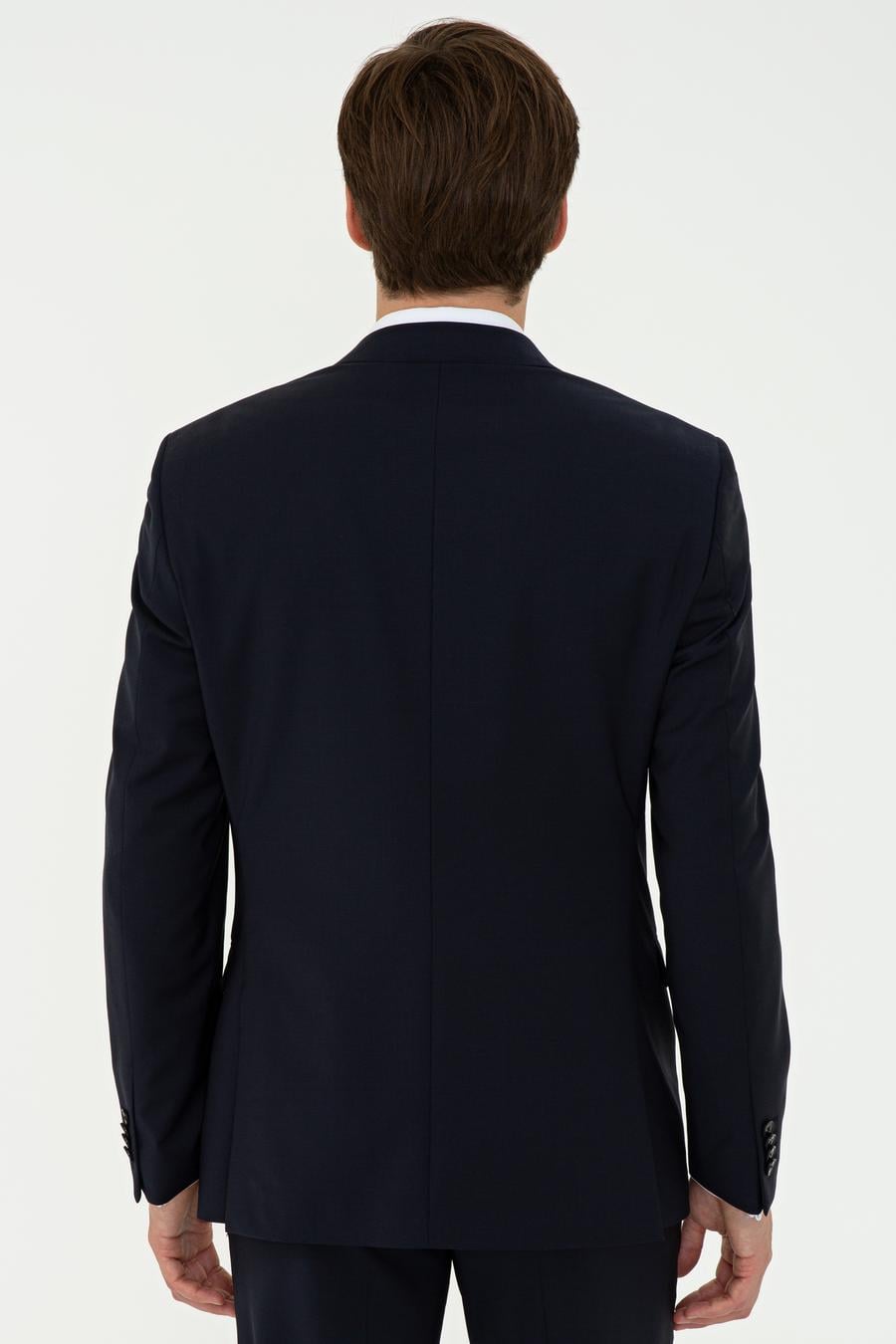 Lacivert Slim Fit Ceket - 50235695011