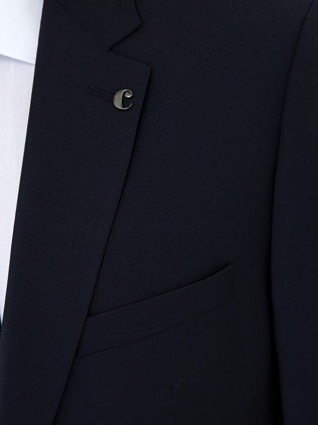 Lacivert Slim Fit Ceket