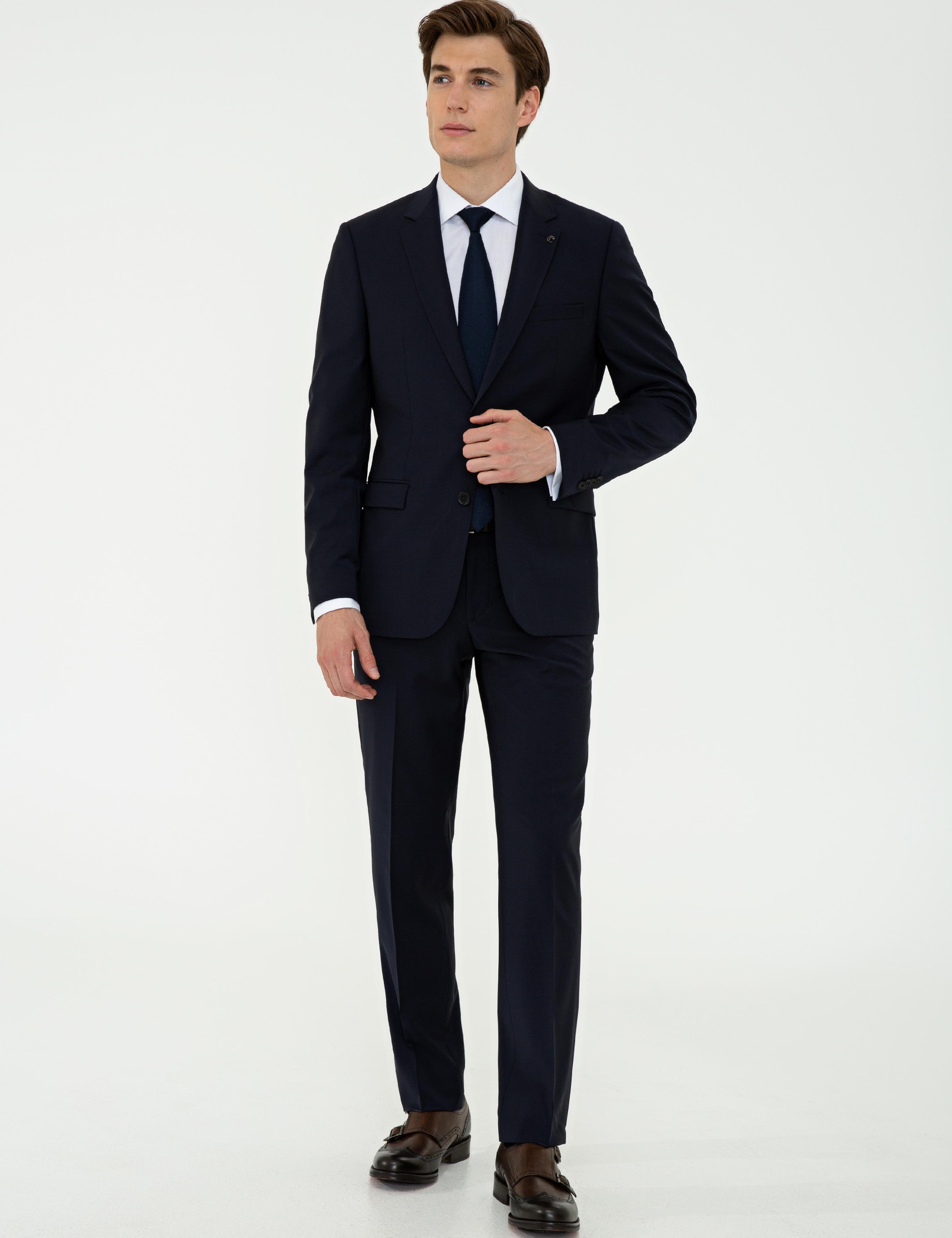 Lacivert Slim Fit Ceket - 50235695011