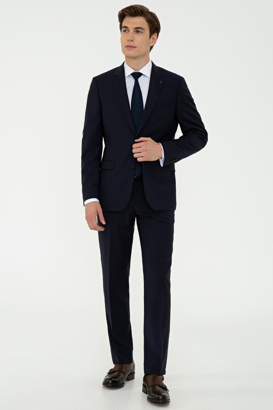 Lacivert Slim Fit Ceket - 50235695011