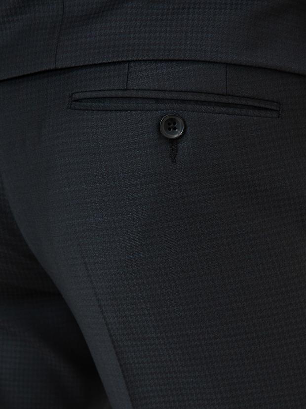 Siyah Slim Fit Smokin Damatlık