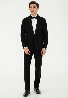 Siyah Slim Fit Damatlık