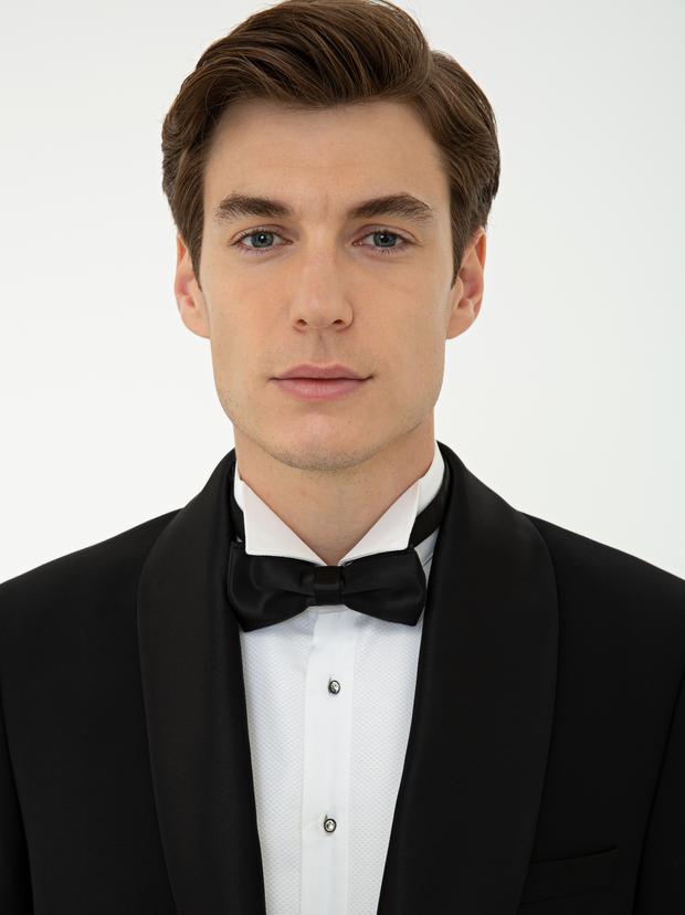 Siyah Slim Fit Damatlık