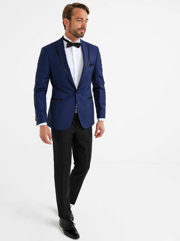 İndigo Slim Fit Smokin Ceket