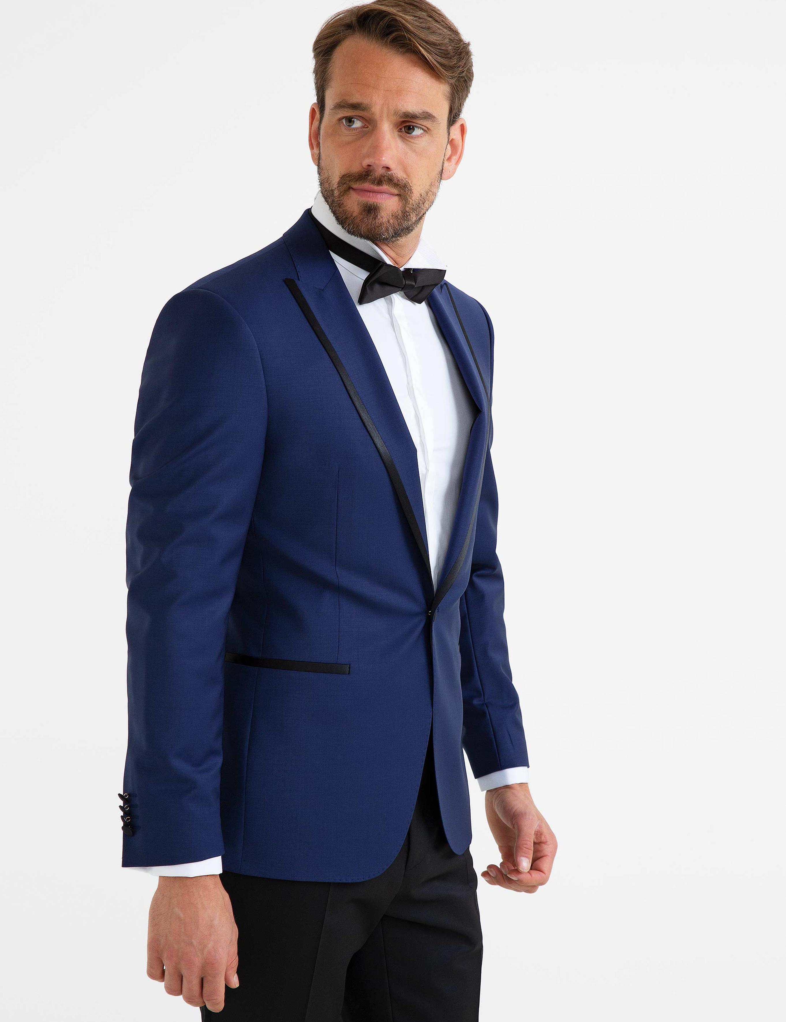 İndigo Slim Fit Smokin Ceket - 50189758035