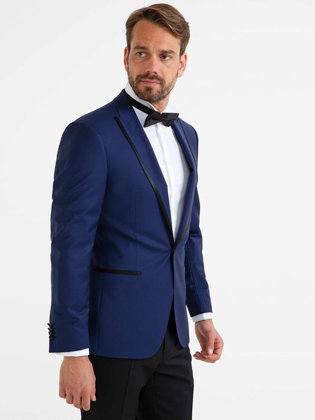 İndigo Slim Fit Smokin Ceket