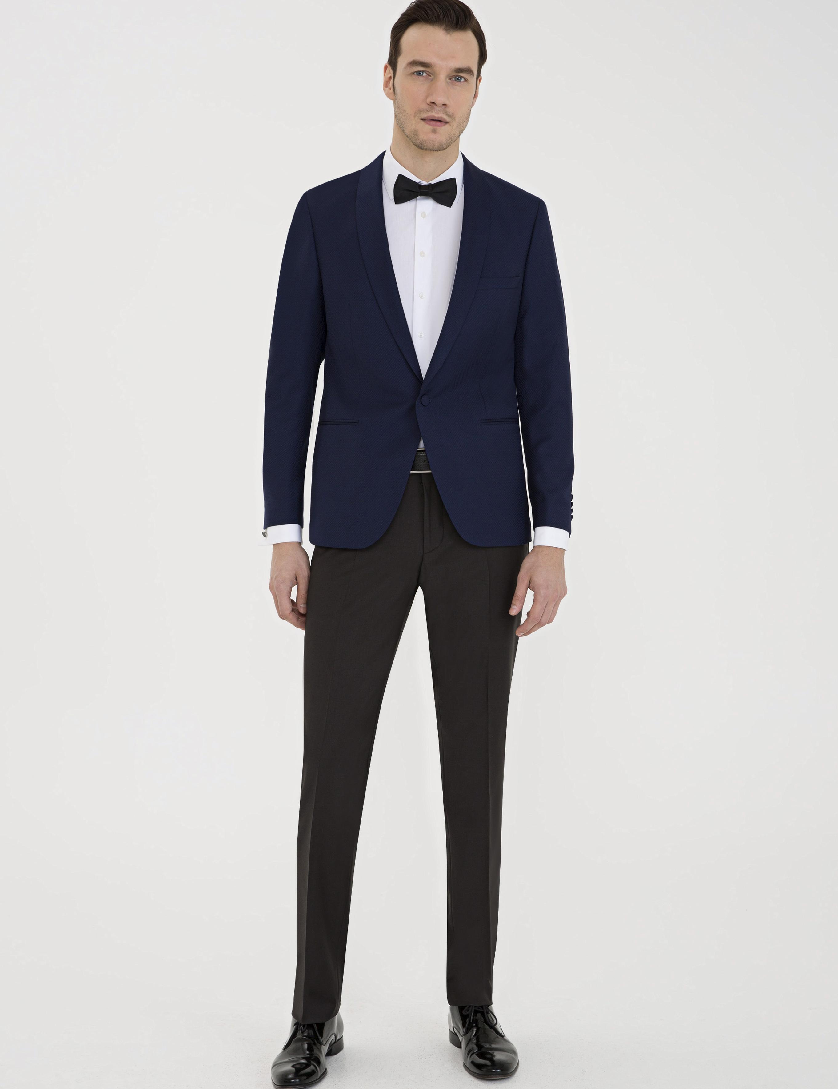 Lacivert Ekstra Slim Fit Ceket - 50199264008